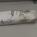 Everyday Celebration Peacock 100% Blackout Dual Layered Pull-Down Roman Shade for Windows, Peacock Pattern Printed on Natural Fabric Roman Shades for Home 32" Wx64 H Black