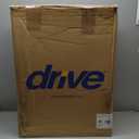 Drive Medical 10257BL-1 4 Wheel Rollator Walker With Seat, Steel Rolling Walker, Height Adjustable, 7.5" Wheels, Removable Back Support, 300 Pound Weight Capacity, Blue