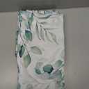 100% Blackout Curtains Green Floral Pattern Curtains 96 Inches Long for Bedroom Watercolor Leaf Print Thermal Insulated Drapes for Living Room Darkening Rod Pocket Window Curtains 2 Panels (Back Tab | Sage Green)