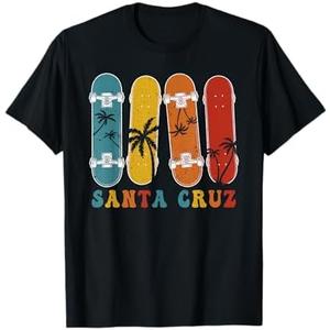 Retro Vintage Skateboard Graphic Design Santa Cruz T-Shirt S