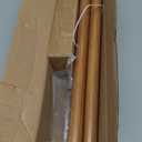 Wood Curtain Rods for Windows 28 to 48 Inches 1" Diameter Boho Decorative Heavy Duty Long Window Curtain Rod Adjustable with Handmade Wood Grain Design for Living Room Bedroom Kitchen