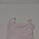 Women's Double Lined Basic Tank Top Adjustable Spaghetti Straps Sleeveless Camisole Shirts, XS