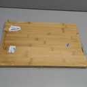 Extra Large Cutting Board, 17.6" Bamboo Cutting Boards for Kitchen with Juice Groove and Handles Kitchen Chopping Board for Meat Cheese board Heavy Duty Serving Tray, XL, Empune