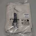 ANRODUO Boho Farmhouse Cream Polyester Textured Fabric Shower Curtain Set - 72"x84" with 12 Metal Hooks, Waterproof & Heavy Duty Polyester, Button Hole Design, Machine Washable for Bathroom