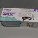 Power Strip Cover Box - Effectively Baby Proofs Power Strip with Patented Dual Lock. Convenient Side Openings for Cords & Cables. Protects Small Hands & Fingers