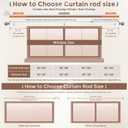 2 Pack Wood Curtain Rods for Windows 48 to 84 Inches (4-7ft), 1'' Diameter Heavy Duty Adjustable Rustic Farmhouse Drapery Pole with Boho Imitation Wooden Grain Decorative Finials, Size 30"-88" (Walnut)