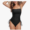 Zando One Piece Swimsuit Women Tummy Control Bathing Suits Cheeky High Cut One Piece Swimsuits Swimwear Tie Side L