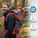 Baby Backpack Carrier, Toddler Hiking Backpack Carrier with Sunshade, Orange