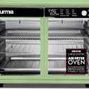 Gourmia French Door Air Fryer Oven - 37 Qt Large Capacity Convection Toaster Oven, FryForce 360, Digital Display, 12 Cooking Presets, Dehydrate, Fits 13 Pizza, Dishwasher-Safe, Green