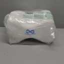 Everlasting Comfort Memory Foam Knee Pillow for Side Sleepers  Sciatica Pain Relief Pillow, Removable Strap Support  Leg Pillows for Sleeping Alignment, Knees, Back & Hip Cushion (Standard, White)