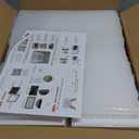 Secret Space 12 Pack X Large Shoe Organizer Storage Boxes for Closet, Modular Space Saving Shoe Boxes Clear Plastic Stackable Sneaker Containers Display Case with Lids, White