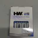 HW USB Rechargeable AAA Batteries, [1.5V, 4-Pack] 1300mWh Lithium Battery with Type C Cable, 1000+ Cycles Triple A Batteries for Remote Controls, Wireless Mouse, LED Flashlights, Electronic Toys, Etc.