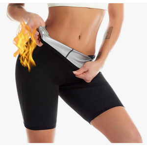 Nano Hertz Sauna Sweat Shapewear Shorts Leggings Pants Workout Weight Loss Lower Body Shaper Sweatsuit Exercise Fitness Women, M