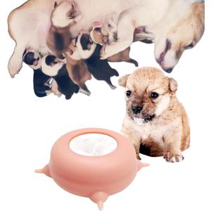 2023 New Milk Feeder for Kittens and Puppies, Puppy Feeders for Multiple Puppies, Food Grade Silicone Kitten Puppy Milk Nipple Feeder Pet Kitty Pacifier Bowl Feeder with 3/4 Nipples (4 Nipples 200ML)