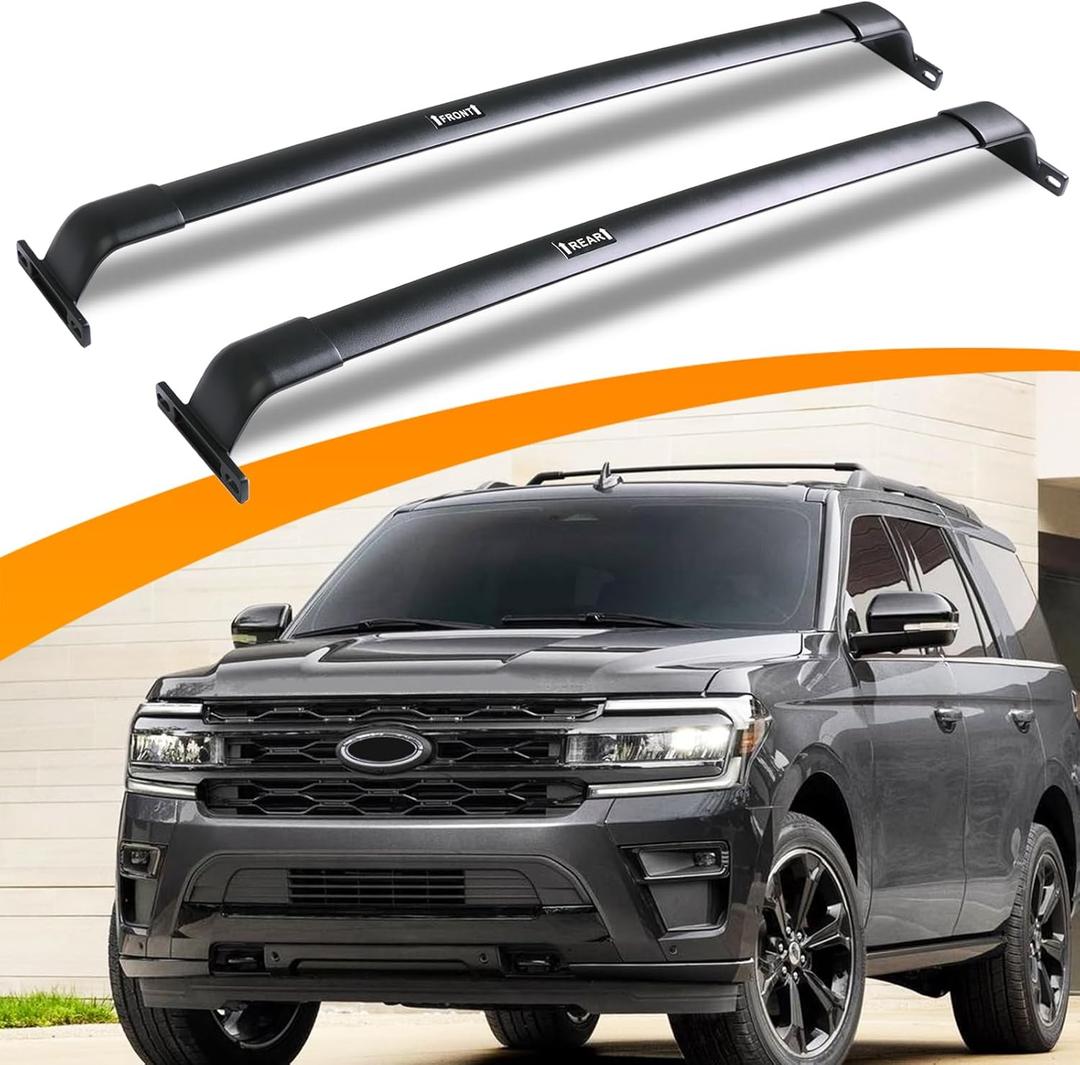 Snailfly Roof Rack Crossbars Fit for 2018-2025 Lincoln Navigator & Ford Expedition/Max Cross Bars Black Rooftop Cargo Carrier Accessories