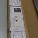 100% Privacy L-Shaped Blades Mini Blinds for Indoor Windows 1" Vinyl Cordless Window Blinds for Home, 21" W  72" H - White