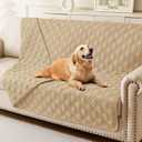 hyha Waterproof Dog Bed Blanket, Soft Pet Blankets, Waterproof Couch Cover for Dogs, Reversible Sofa Covers Washable for Furniture (52x82 Inch, Camel/Camel)