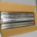 18 Inches Drawer Slides - 10 Pairs Soft Close Drawer Slides Heavy Duty Side Mount Ball Bearing Brushed Nickel Drawer Rails with Mounting Brackets, Silver