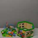 Wooden Activity Cube for 1 Year old, 12-18 Month Boys & Girls, 7-in-1 STEM Montessori Early Developmental Learning Toys for Kids Aged 1-2, Ideal 1st Birthday Gift Toys for Baby, Toddlers (Green)