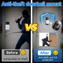 Anti-Theft Video Doorbell Mount Compatible with Ring/Blink Wireless Camera Doorbell, Adjustable Angle Mount No-Drill Battery Doorbell Bracket Accessories for Houses, Apartments, Businesses