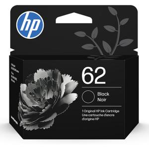 HP 62 Black Ink Cartridge for HP Printers | Works with Printer Series: ENVY 5540, 5640, 5660, 7640, OfficeJet 5740, 8040, OfficeJet Mobile 200, 250 | Eligible for Instant Ink | C2P04AN
