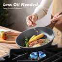 SENSARTE Nonstick Frying Pan Skillets, Swiss Granite Coating Omelette Pans, Healthy Cookware Chef's Pans, Free of Intentionally Added PFOA (10+12 Inch)