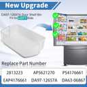 DA97-12657A Refrigerator Left Door Shelf Bin Replacement for Samsung Refrigerator Parts RF260BEAESR RF261BEAESR RF261BEAESP Replace DA63-07104A,DA63-06867,AP5621270,2813223,PS4176661 /Appliance Parts