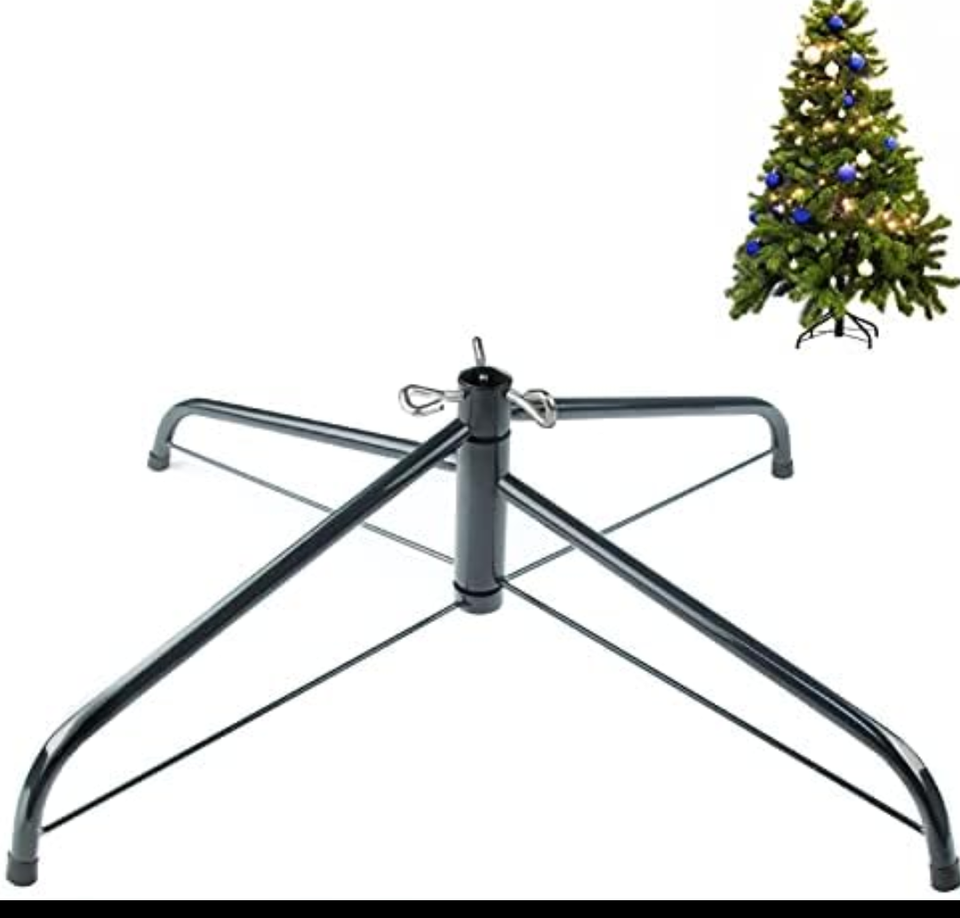 MNKXL 28 Inch Christmas Tree Stand for 4 to 10ft Christmas Trees,fits 1.3 inch Pole,Folding Christmas Tree Stand