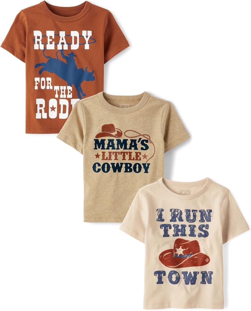 The Children's Place Baby Boys' Graphic T-Shirts (3-Pack)
