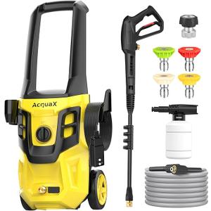 Electric Pressure Washer, 4200 PSI 2.5 GPM Pressure Washer with Upgraded High Pressure Hose, Electric Power Washer with 4 Different Pressure Nozzles & Foam Cannon for Cars/Patios/Diverway
