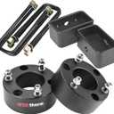 3.5" Front and 3" Rear Leveling Lift Kits for 2007-2024 Chevy Silverado 1500 GMC Sierra 1500, 3.5'' Front Strut Spacers and 3'' Rear Leveling kit, Black Suspension Lift Kits