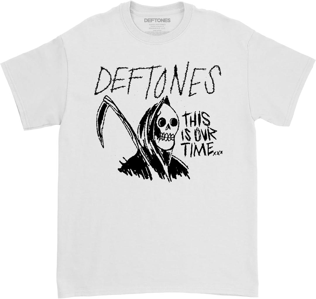 Deftones Unisex Adult Deftones This is Our Time Tee (White, M)