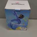 QingSong Kids Snorkel Mask Full Face, Snorkeling Set with Camera Mount, Foldable 180 Degree Panoramic View Snorkeling Gear Anti-Fog Anti-Leak (X-Small, Pink/Purple)