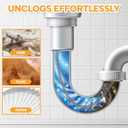 Drain Auger 33 ft, Plumbing Snake Hair Clog Remover Drain Snake Flexible Grabber Heavy Duty Sink Cleaner Tools for Shower Bathtub Bathroom Kitchen Pipe, Black