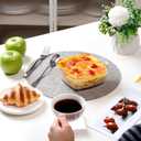 NUTRIUPS 0.8L Glass Casserole Dish with Lid Oven Safe Square Casserole Dish 5.9in Glass Microwave Bowl With Lid Microwavable Cookware (25oz-Mini)