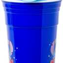 Silver Buffalo Disney Lilo and Stitch Lets Get Weird Plastic Tumbler with Lid and Straw, 32 Ounces