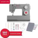 SINGER Heavy Duty 4423 (Grey) High Speed Sewing Machine + Accessories | 23 Built-In Stitches Deliver 97 Stitch Applications | 50% More Power, 1100 Stitches/Min | Metal Frame, 1-Step Buttonhole