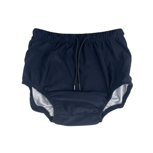 Reusable Adult Swim Diapers Special Needs, Washable Cloth Diapers Leakproof, Swimmers Nappy Trunks Pull Ups for Incontinence Protection Unisex (XS Blue)