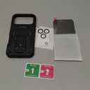 Goton for iPhone 17 Pro Case with Privacy Tempered Glass Screen Protector & Camera Lens Protector, Compatible with MagSafe, Invisible Kickstand, Shockproof Phone Cover, Black