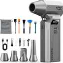 Compressed Air Duster, 150000RPM Electric Air Duster with LED Display & Brushless Motor, 4-Gear Air Blower Rechargeable with LED Light, Cordless Turbo Fan for Computer, Keyboard, Car, Home, Outdoor