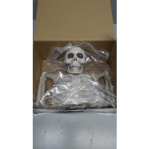 Presence Halloween Skeleton Decorations with Different Light Colors, Skull Lamp for Halloween Decor, Groundbreaker Skull Stakes Lights Scary Indoor Outdoor Lighted Holiday Party Yard Home Decor