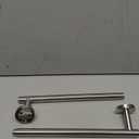 Nolimas Brushed Nickel Bath Towel Bar Single Bars Towel Rack Rod Classic Wall Mounted SUS304 Stainless Steel Bathroom Towel Holder Toilet Kitchen Towel Shelf Single Layer, 24 inches (24inch)
