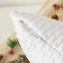 Kevin Textile 2 Packs Pure White Decorative Throw Pillow Covers 26x26 Inch for Living Room Couch Bed Sofa Rustic Farmhouse Boho Home Decor Soft Striped Corduroy Square Cushion Case 66x66 cm