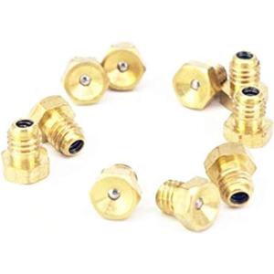 LOT 20 M6x1mm Metric Male Thread Flush Straight Grease Zerk Nipple Fitting for Machine Tool Accessory greaseing Fittings