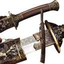 OYZ Katana Sword,Japanese Samurai Sword,1095 High Carbon Steel Katana,Handmade,Chinese Sword Folded Steel