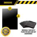 Ultrasac - Heavy Duty Drum Liner, 55-60 Gallon, 2 Mil, 38"x58", Black, 50 Count/w Ties