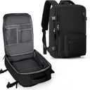 WONHOX Large Travel Backpack Carry on Flight Approved Laptop Work Business Backpack for Women Men Mochila de Viaje (A1-black)