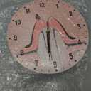 SPUNKER Clock for Bedroom,Pink High Heel Shoes Wall Clocks,Butterfly Battery Operated Wall Clock Silent Non-Ticking Decorative for Home Kitchen Bathroom Living Room Bedroom Office 10 Inch