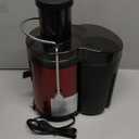 Juicer Machine, 800W Centrifugal Juicer Extractor with Wide Mouth 3 Feed Chute for Fruit Vegetable, Easy to Clean, Stainless Steel, BPA-free (Metallic Red)