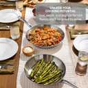 T-Fal Gourmet Stainless Steel Frying Pan Set, 8.5, 11, 12.5 in, Induction